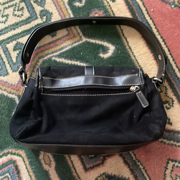 Vintage y2k Tommy Hilfiger purse black small handbag 2000s suede - Picture 6 of 10